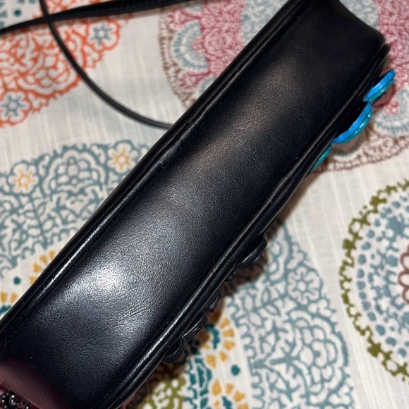 Coach Butterfly Appliqué Crossbody Clutch in Pebble Leather. - Picture 13 of 16